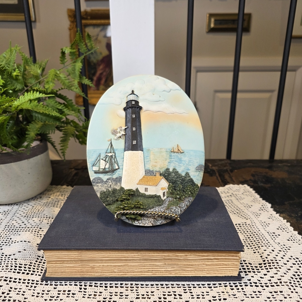 Tybee Island Lighthouse Georgia 3D Resin Wall Plaque Nautical Beach Coastal Deco
